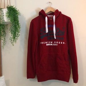 SUPERDRY || Red Vintage Hoodie